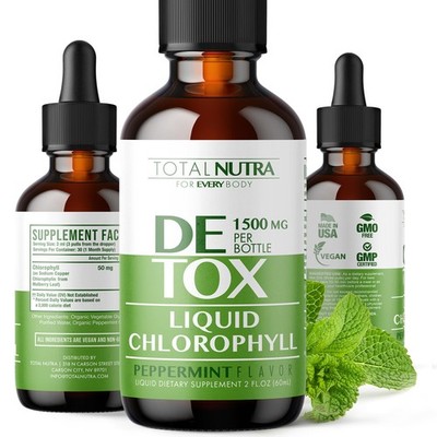 Liquid Chlorophyll Drops 50mg: Vegan 2 Fl Oz (Pack of 1)