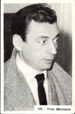 figurine CINEMA ACTORS AND SINGERS SUPERCARD # 149 Yves Montand