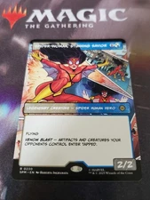 Mtg. Spider-Woman, Stunning Savior. Borderless. Marvel's Spider-Man. Pack Fresh 