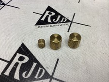 Brass Flat Top Tele Knob Switch Tip Guitar Control Knob Set