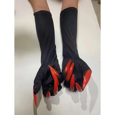 Halloween Gloves Long Nail Vampire Gloves Playing Five Finger Finger Cosplay