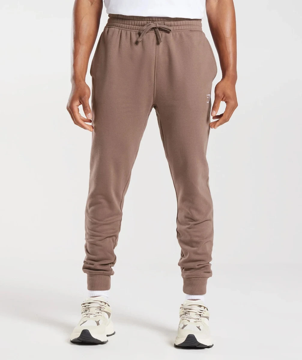 Gymshark Mens Crest Joggers Truffle Brown - XL