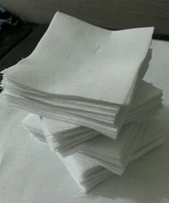 Lot of 100pcs quilt blocks, cotton charm pack, 10" squares, WHITE solid fabric.