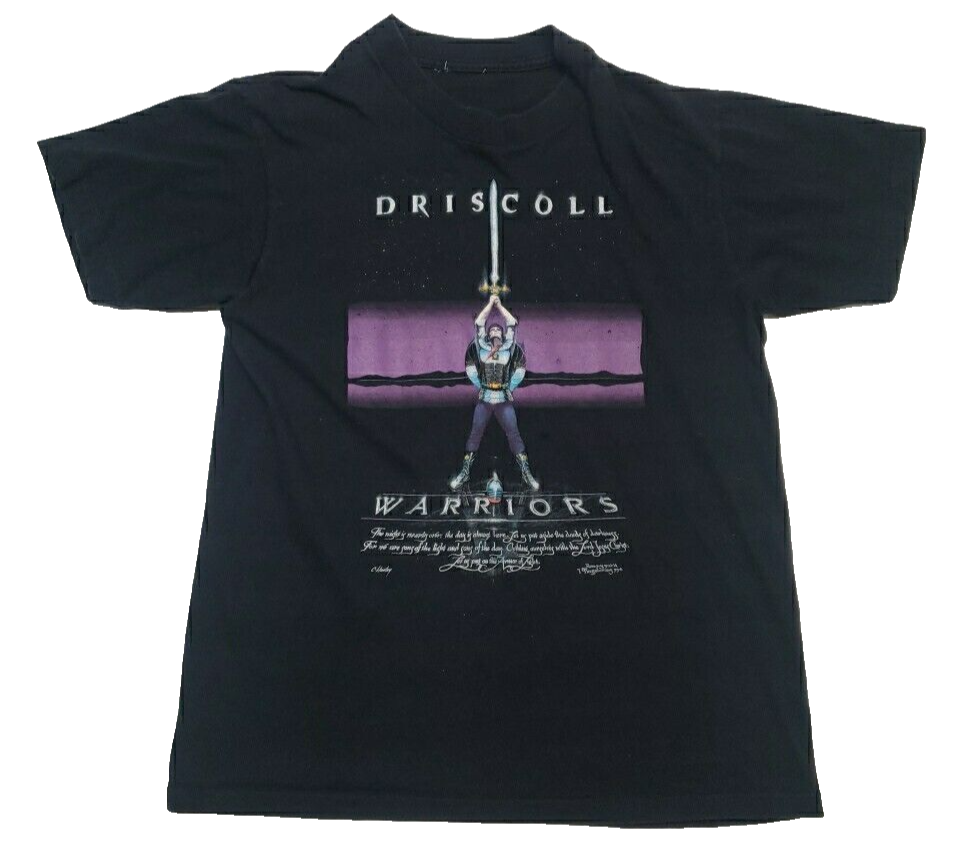 Vintage 90s Christian Rock Driscoll Warriors T-shirt Single Stitch Mens Large