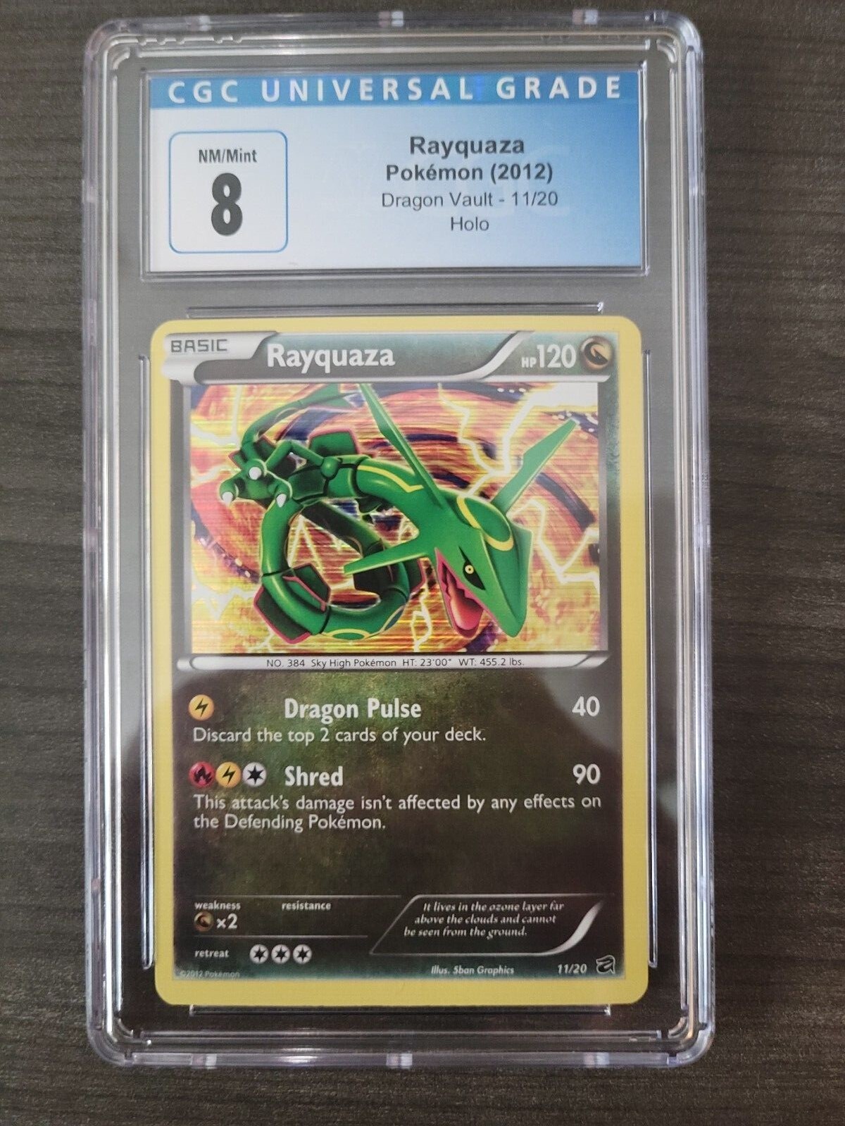 Rayquaza Dragon Vault 11/20 Holo CGC 8