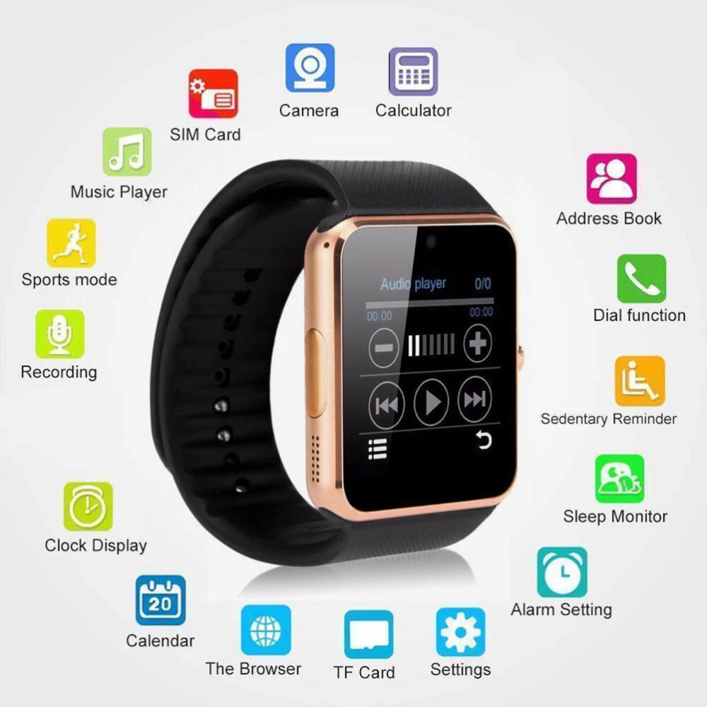 Smartwatch without sim store card slot