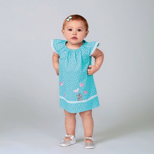 New Look SCHNITTMUSTER N6663 Baby Kleid oder Top & Shorts Newborn - Large - Bild 2 von 6