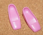 Vintage Barbie / Francie Doll Mauve-Med Pink Square Toe Heels / Unmarked