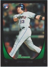 2011 Bowman Draft #95 Mike Nickeas New York Mets Baseball Card