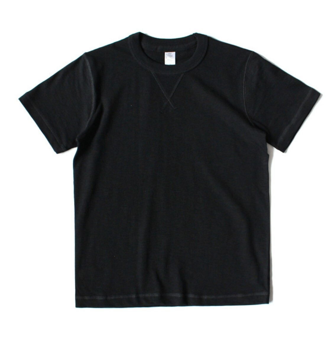 Fashion Men's Retro Heavyweight Slub Cotton Gusset Tubular Short Sleeve T-Shirt