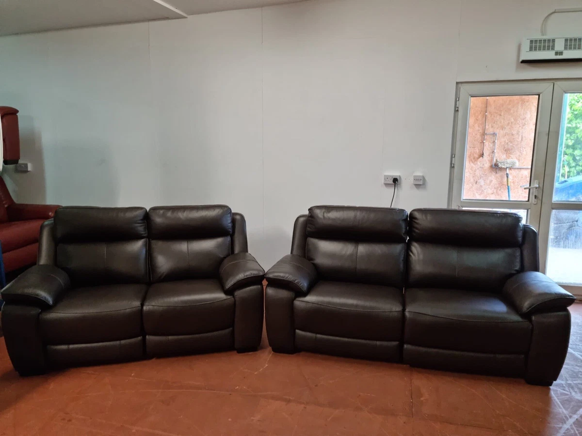 Sofa Express Leather Couch Baci Living Room