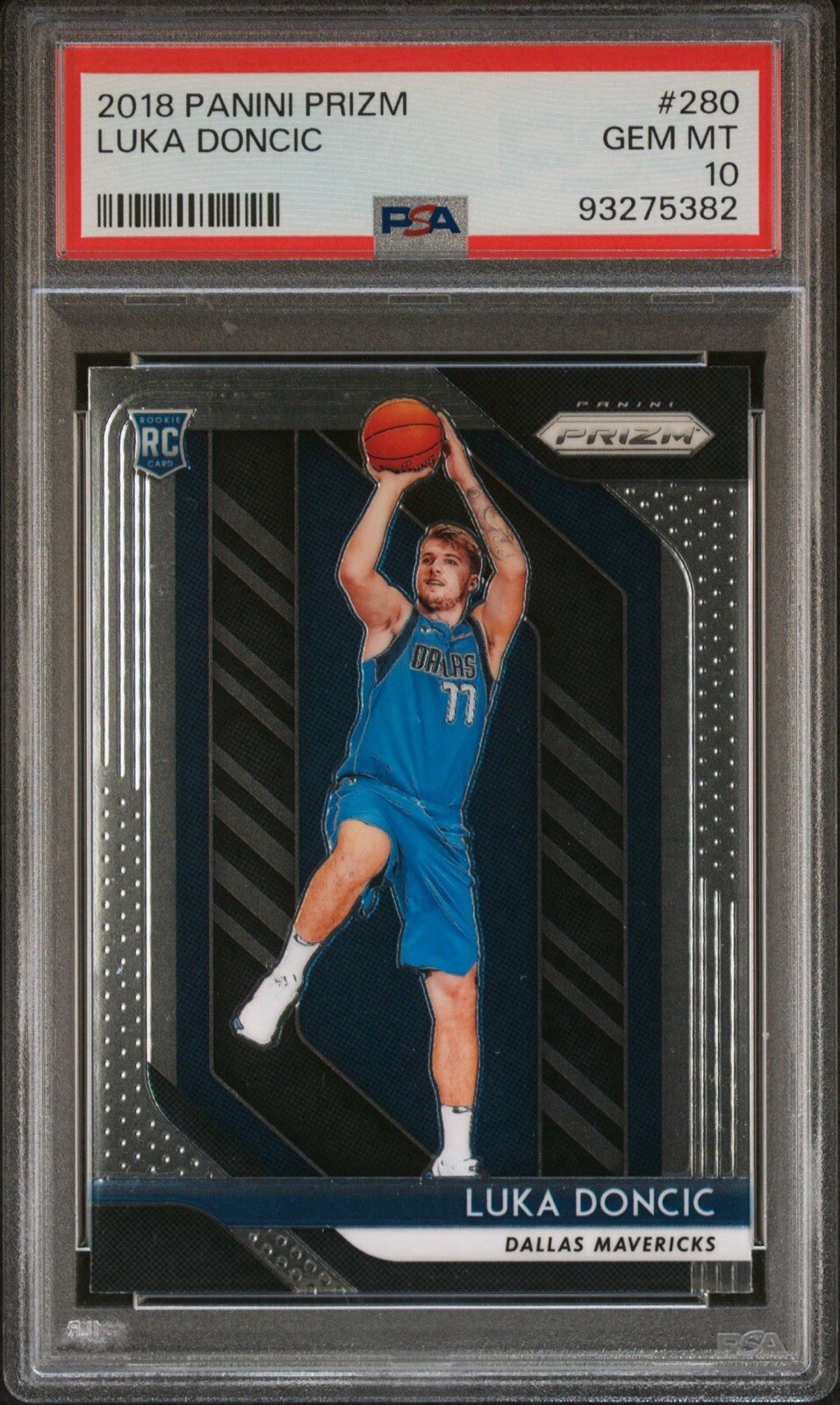 2018-19 Panini Prizm -  Prizm #280 Luka Dončić PSA 10 (RC)