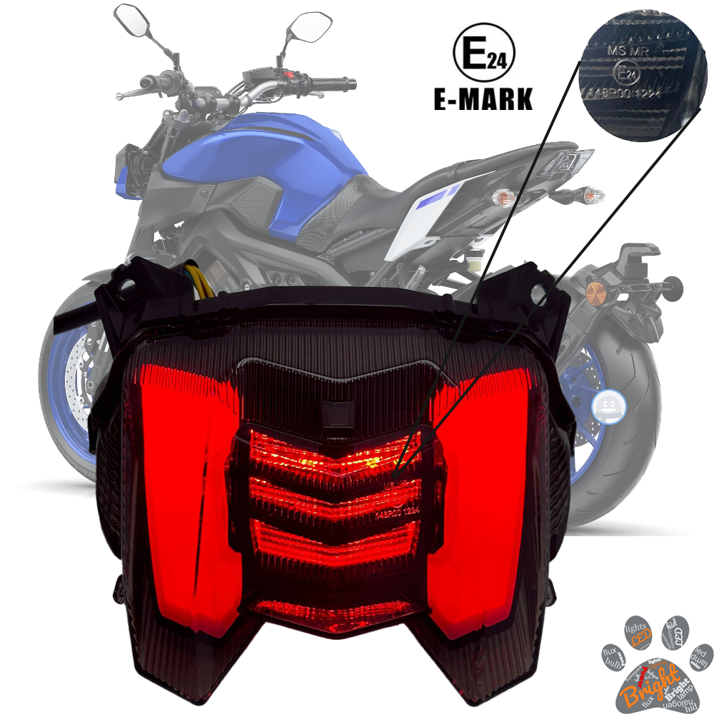 Rear Integrated LED Tail Light Turn Signal For Yamaha MT-09 FZ-09 MT09  2017-2020