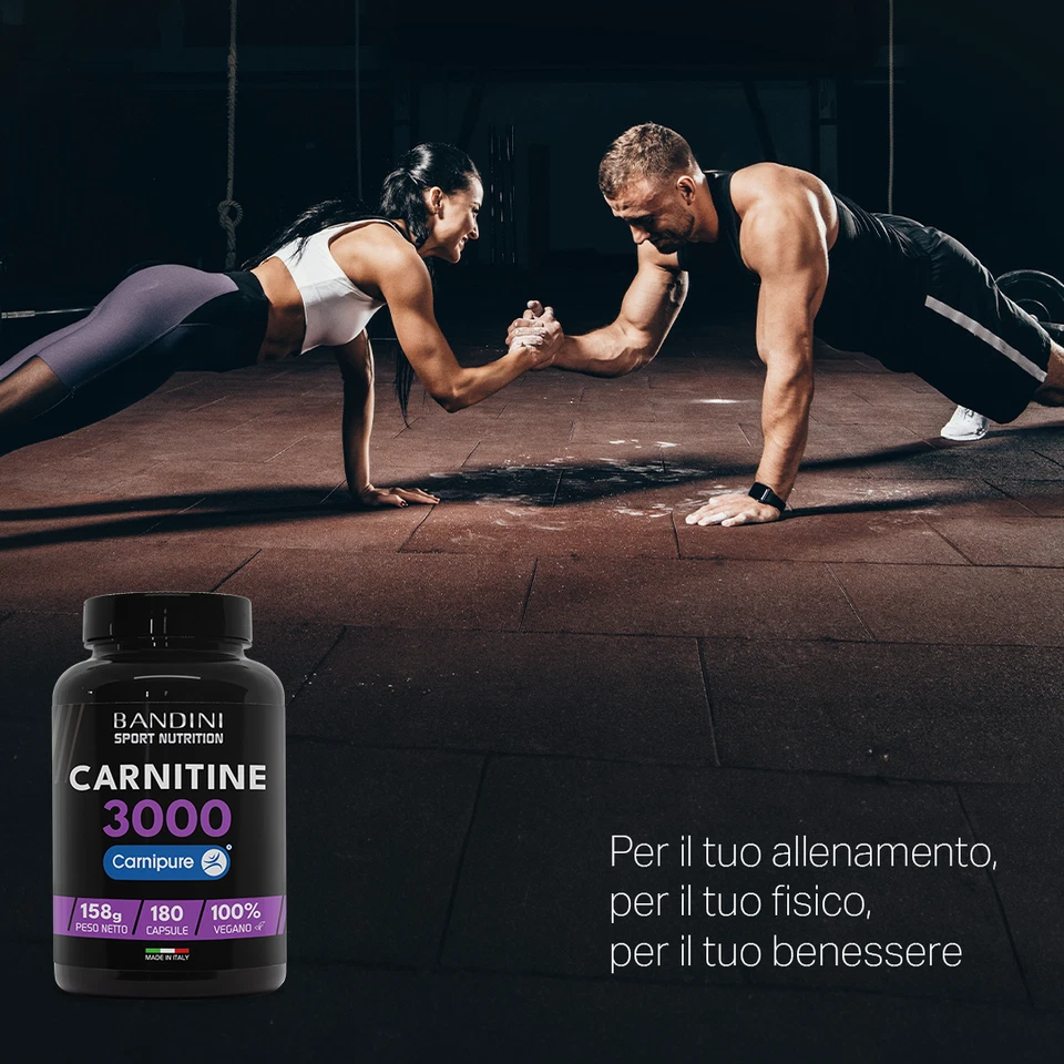 Bandini® L-Carnitina 3000-180 capsule Energia e Recupero Muscolare - Immagine 2 di 4
