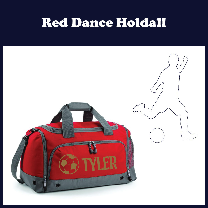 Personalised Football Holdall Kids School Boys Girls PE Sports Gym Shoe Kit Bag image 8
