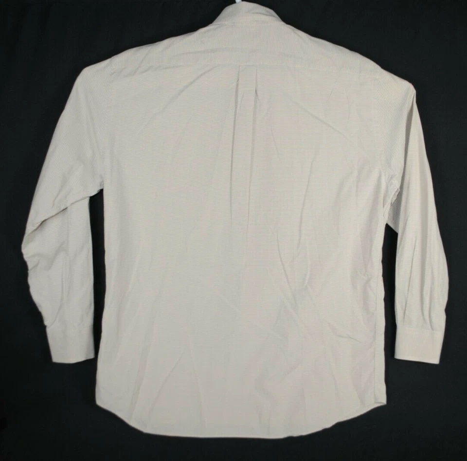 Camisa Jeff Rose Manga Larga Amarillo Azul Abotonada Para Hombre Grande L Italia Foto 4 de 4