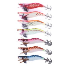 7PCS/Set Shrimp Lures Octopus Squid Jigs Fishing Tackle Hook Bait 8.2cm/7.8g Lot