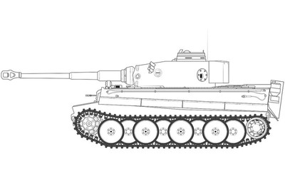 Airfix A1357 1/35 Tiger-1, frühe Version