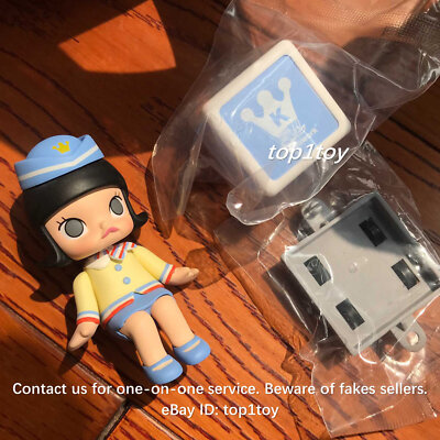 POP MART x MOLLY Happy Train Party Stewardess Molly Blue Mini