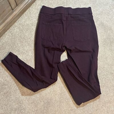 Women s Matty M Dress Pant Leggings Pockets Burgundy Zippers size XS