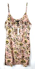 Sanctuary Women’s Sleeveless Button Down Pink Floral Dress Size Small