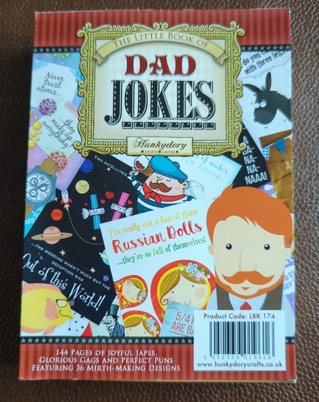 Hunkydory Little Book of  DAD JOKES  A6 Pad 144 pages  Pre-owned Complete