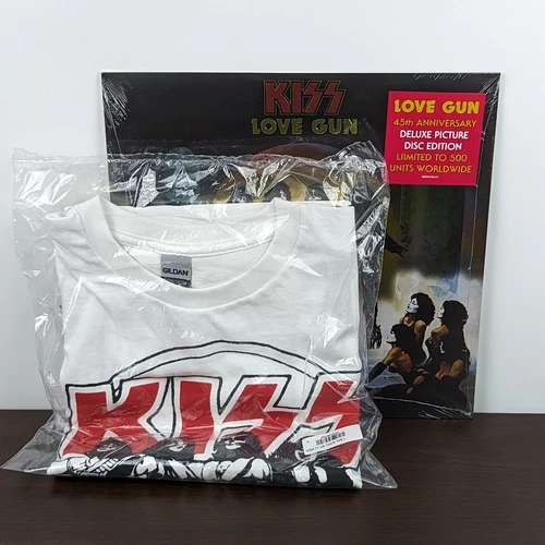 KISS 45th Anniversary LOVE G*N Deluxe Picture Disc Vinyl LE 500 & T-Shirt