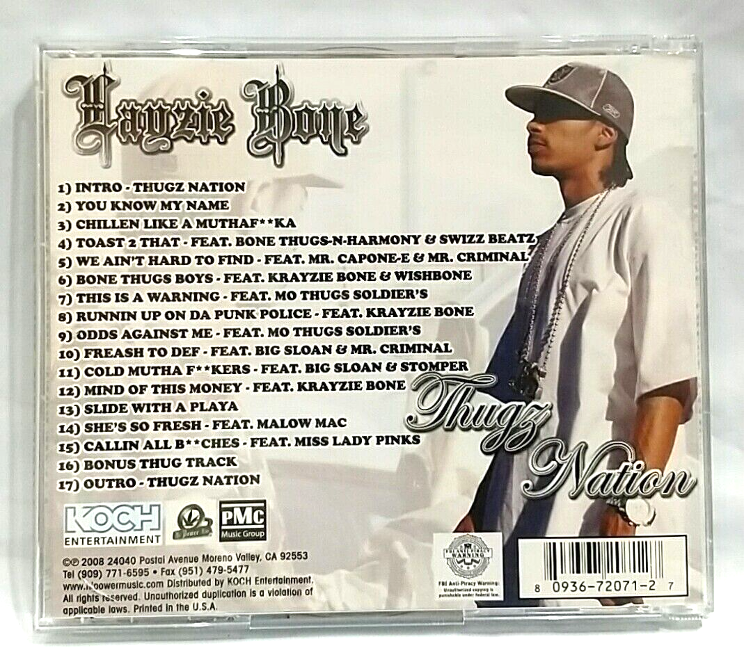 CD) Layzie Bone – Thugz Nation, US OG Press, 0936 72071 2, Album