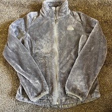 The North Face Fleece Jacket Full Zip Cozy Warm Gray Women's Size Small