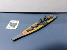 =Axis Allies War at Sea CUSTOM 3D SHIP Super Yamato Class Gray NICELY DONE=