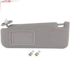Left LH Sun Visor Fits 2012-2017 Toyota Camry Sedan Gray W/Sunroof Light Driver