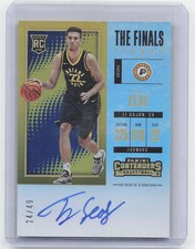 2017-18 Panini Contenders #118 T.J. Leaf The Finals Ticket RC Auto #/49