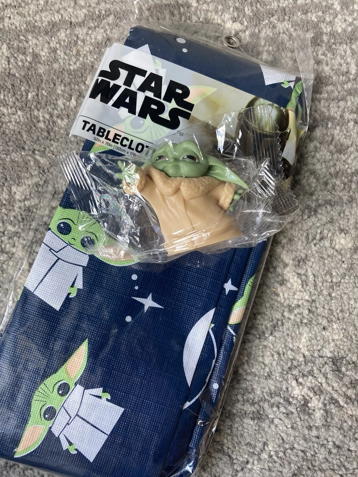 NUEVO Mandalorian Baby Yoda Disney Star Wars Baby Yoda Grogu Decoración Fiesta Cumpleaños Foto 3 de 4