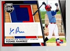 2022 Elite Extra Edition DPL Material Signatures #DMS-YR Yosmel Ramirez