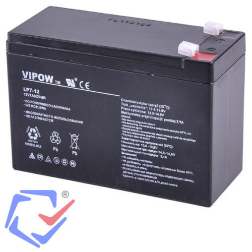 Batterie Gel 12V 7Ah Vipow pour securiser la maison et la caisse du magasin