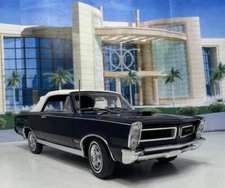 Danbury Mint 1965 Pontiac GTO Convertible Blue 1:24 - Box paper*