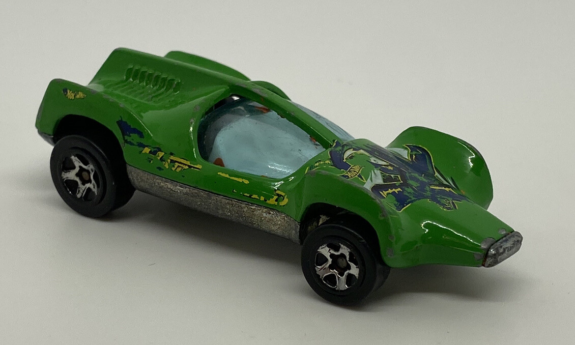 Vintage 1983 Hot Wheels HW Green Diecast Hammerhead Car 1/64