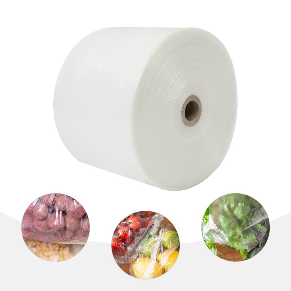 PE Poly Tubing Roll 22cmX880m Clear Plastic Poly Tube Bags For Food