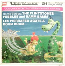 THE FLINTSTONES PEBBLES and BAMM BAMM 3d View-Master 3 Reel Packet NEW SEALED