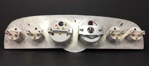 1961 1962 1963 1964 1965 1966 Ford Truck 6 Gauge Dash Cluster Black - Picture 6 of 9