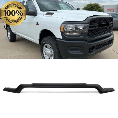 Front Upper Grille Molding Trim Set For 2019-2024 Ram 2500 3500 4500 Matte Black