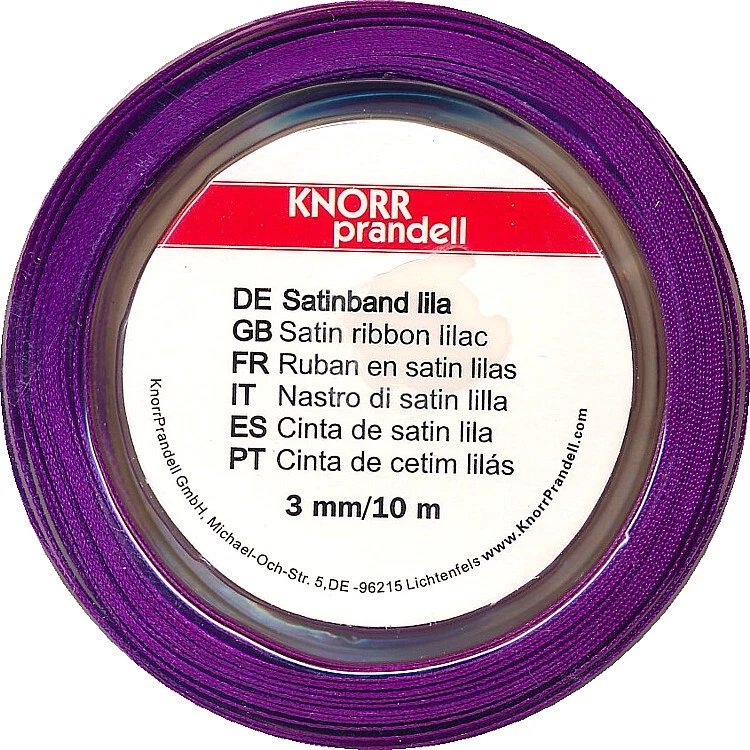 KNORRPRANDELL Satinband 3 mm breit - 10 m lila