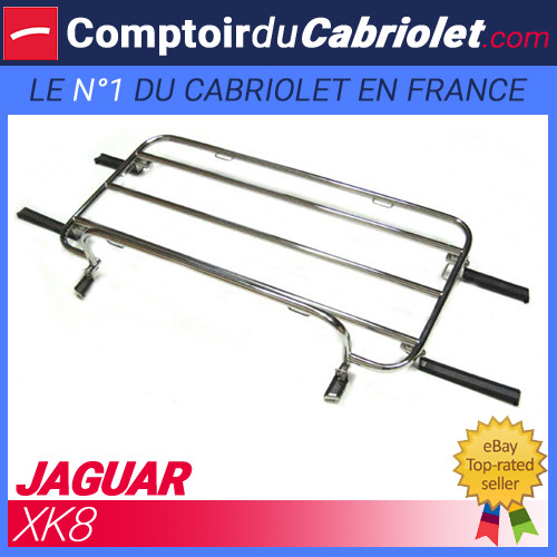 Porte-bagage pour cabriolet Jaguar XK8 l'élégance sur-mesure en acier poli