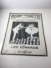 Antique Pierrot and Pierrette Leo Edwards 191...