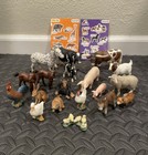 Schleich Farm Animal Horse Cow Pig Sheep Goat Duck Chicken Figure & Stickers