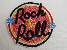 Rock  Roll 3" Iron-on Embroidered Patch E26 