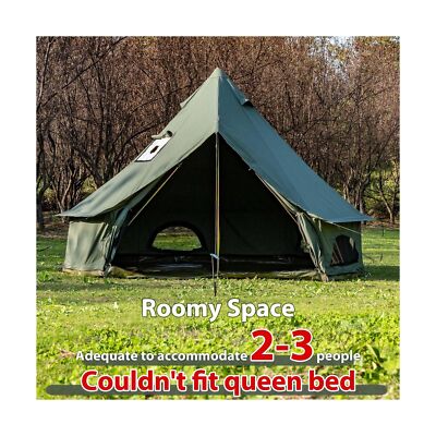 13ft/4m Canvas Bell Tent, Yurt With Stove Jack, Waterproof And Breathable Glamping Wall Tent, Detach | New | $270.00 | Cumming, Georgia