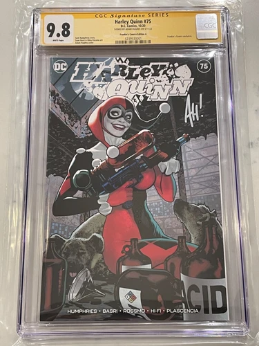 Harley Quinn #75 Frankie’s Edition A Variant CGC 9.8 SS Signed by Adam Hughes