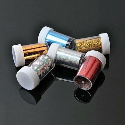 5/10 Stück klare leere Kunststoff Gläser Töpfe Nail Art Glitzer Kosmetik Up Flasche¤