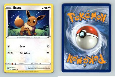 Eevee #130/185 SWSH Vivid Voltage Common Pokemon 2020 TCG Card | eBay